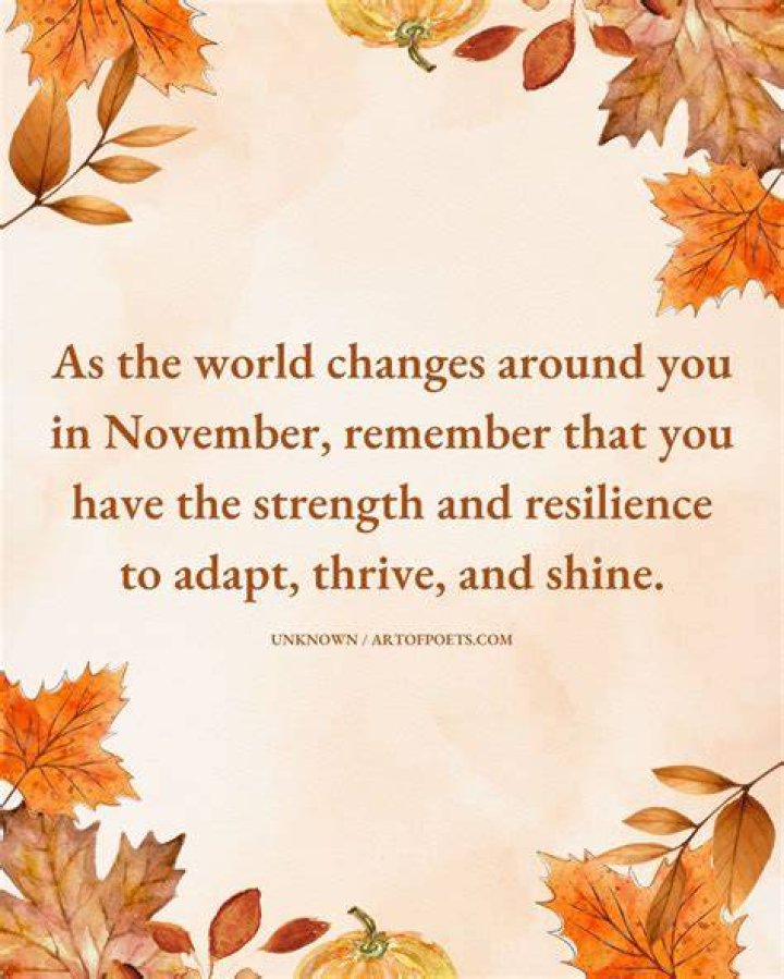 37 November Quotes To The Amazing Month