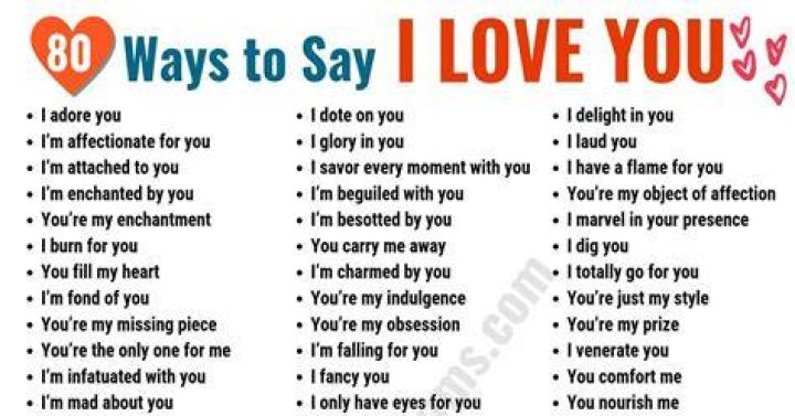 80 romantic ways to say i love you in english Artofit