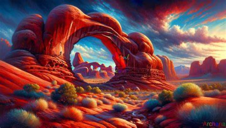A Crimson Symphony Of Nature