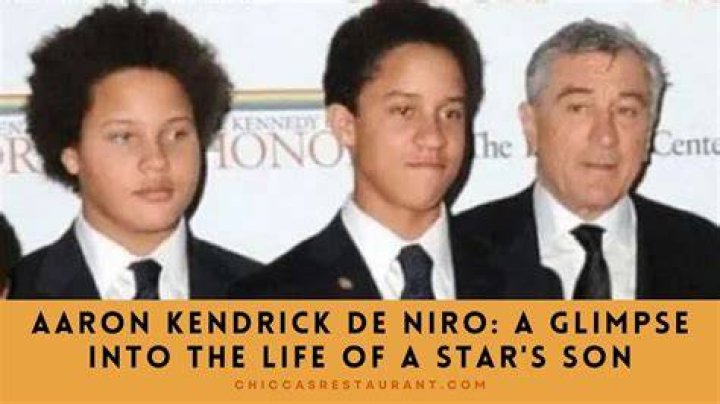 Aaron Kendrick De Niro L'histoire in&eacute;dite du fils de Robert De Niro