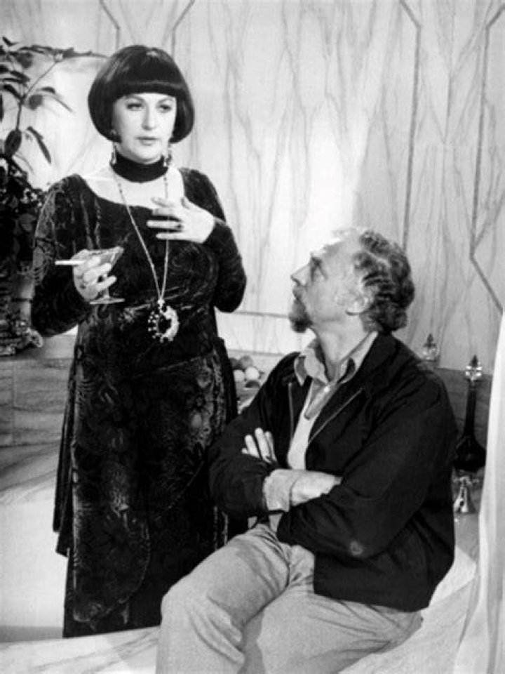 Bea Arthur and director /husband Gene Saks on the set of "Mame" 1974