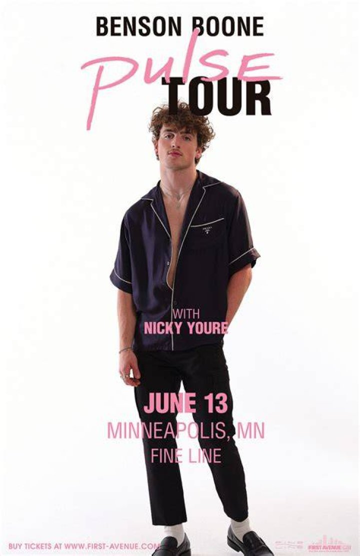 Benson Boone PULSE TOUR 2023 Presale Code (Artist Brighton Music Hall