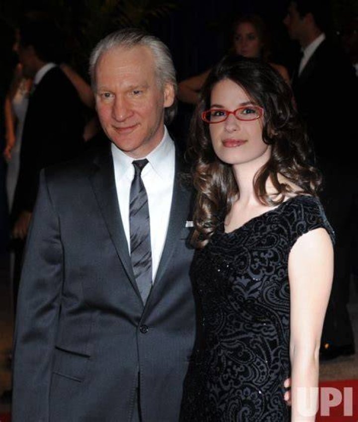 Bill Maher and girlfriend Cara Santa Maria arrive at the White House