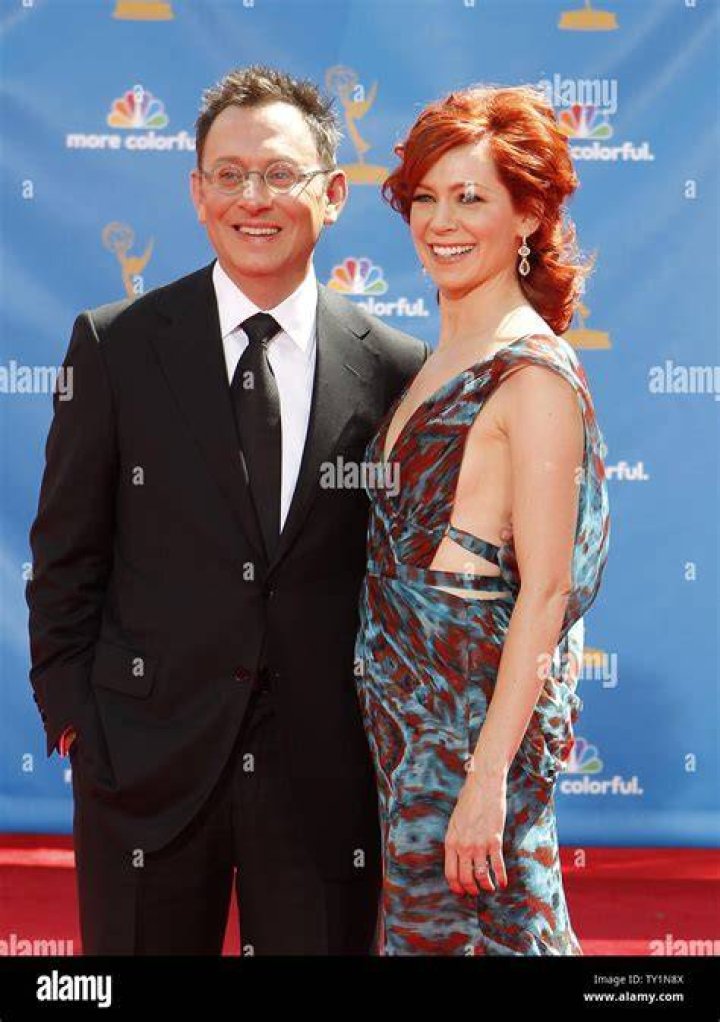 Carrie Preston and her husband Michael Emerson arrive at the 62nd