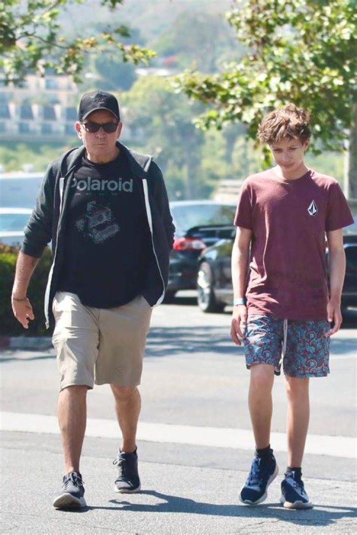Charlie Sheen&rsquo;s Twin Son, 13, Seen In Rare Photo With Lookalike Dad