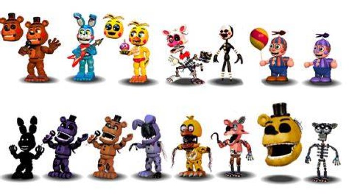 Fnaf 2 Characters Canon by aidenmoonstudios on DeviantArt