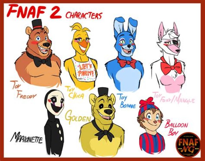 FNAFNG_FNAF 2 Characters by NamyGaga on DeviantArt