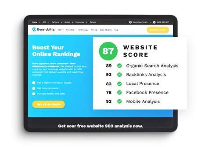 Free Website SEO Analysis Tool Boostability