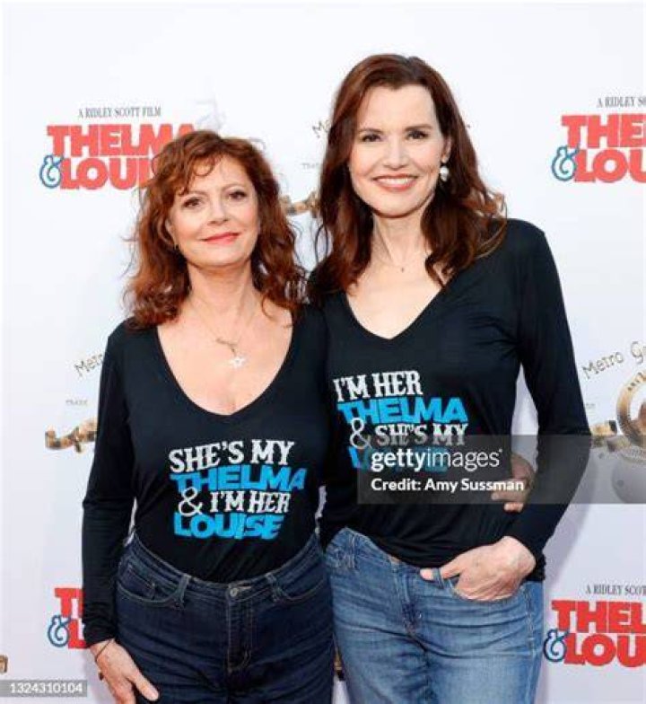 Geena Davis and Susan Sarandon at an event in LA