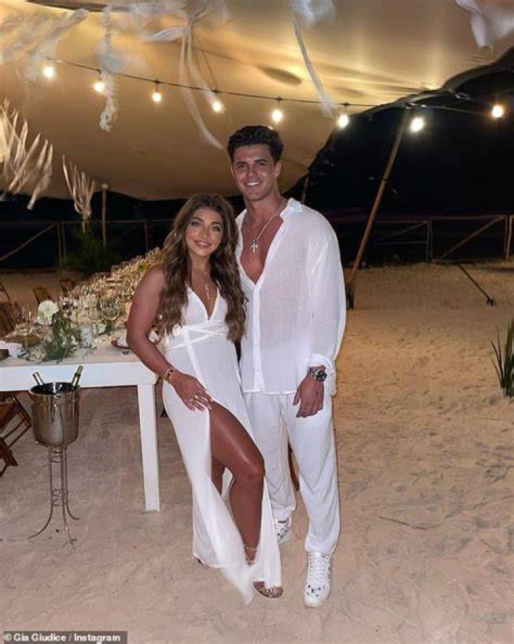 Gia Giudice glows as she poses with her boyfriend of two years