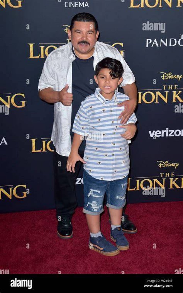 Guillermo Rodriguez with son at the world premiere of the movie 'The