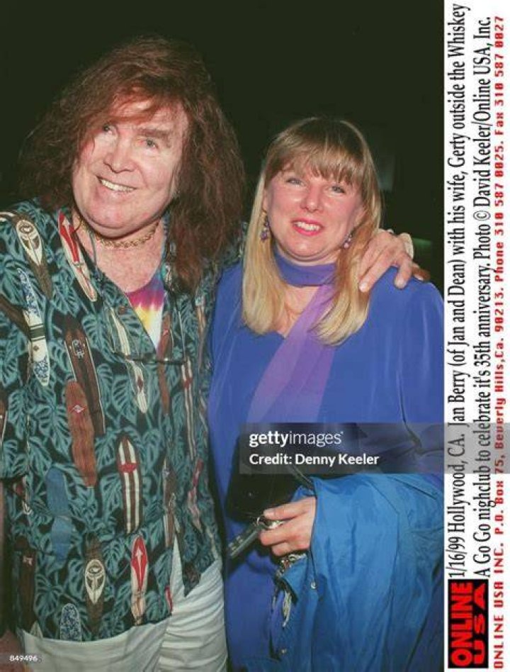 Hollywood, CA. Jan Berry with his wife, Gerty outside the Whiskey A
