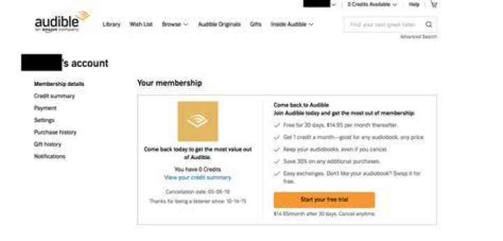 How to Cancel Audible A Stepwise Guide (August 2021) Widget Box