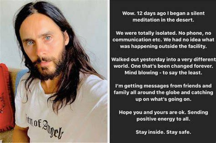Jared Leto Just Found Out About The Coronavirus Crisis lifewithoutandy