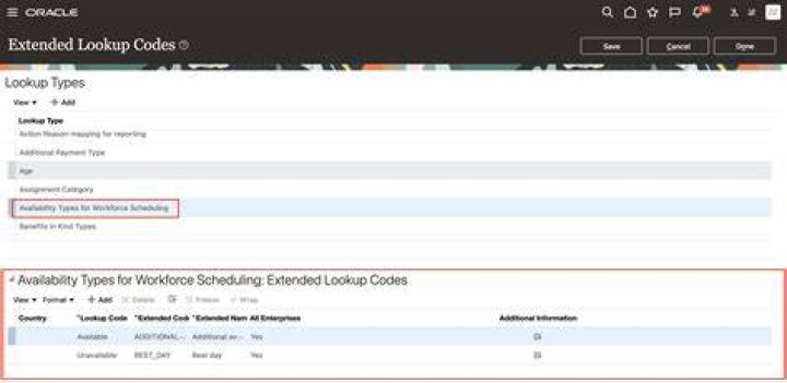 Lookup Codes