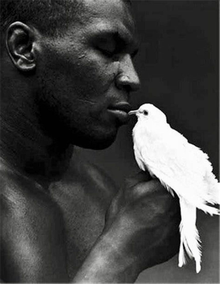 Mike Tyson plants a kiss on daughter Milan's head Daily Mail Online