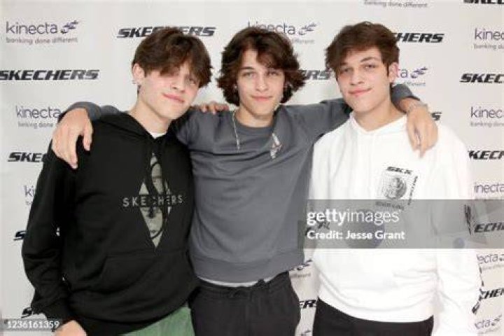 nick matt and chris sturniolo with a fan lets trip tour 2023 Tri Star