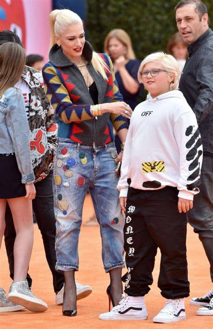 Pictured Gwen Stefani and Zuma Rossdale Celebrities at the UglyDolls
