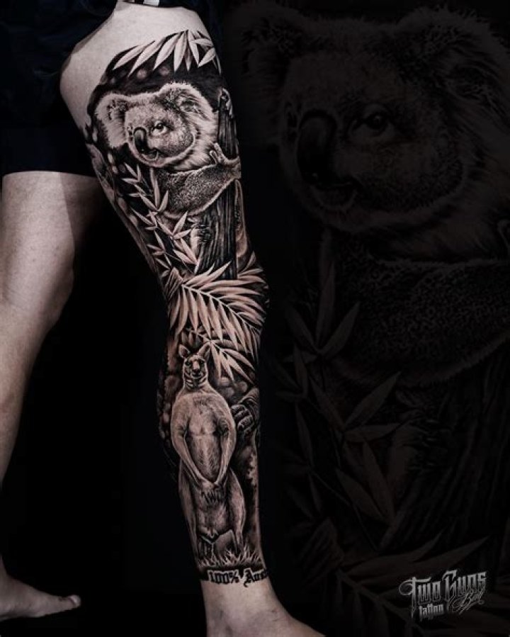Realistic Leg Tattoos 60 Best Leg Tattoos For Men PROJAQK Leg