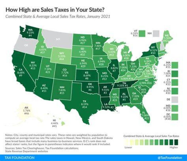 Sales Tax by State Here’s How Much You’re Really Paying Sales tax
