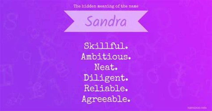 Sandra Name Meaning, Origin, History, And Popularity MomJunction