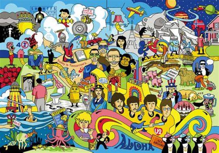 The Beatles Music Song Titles Lyrics Wall Art Print Poster Etsy UK