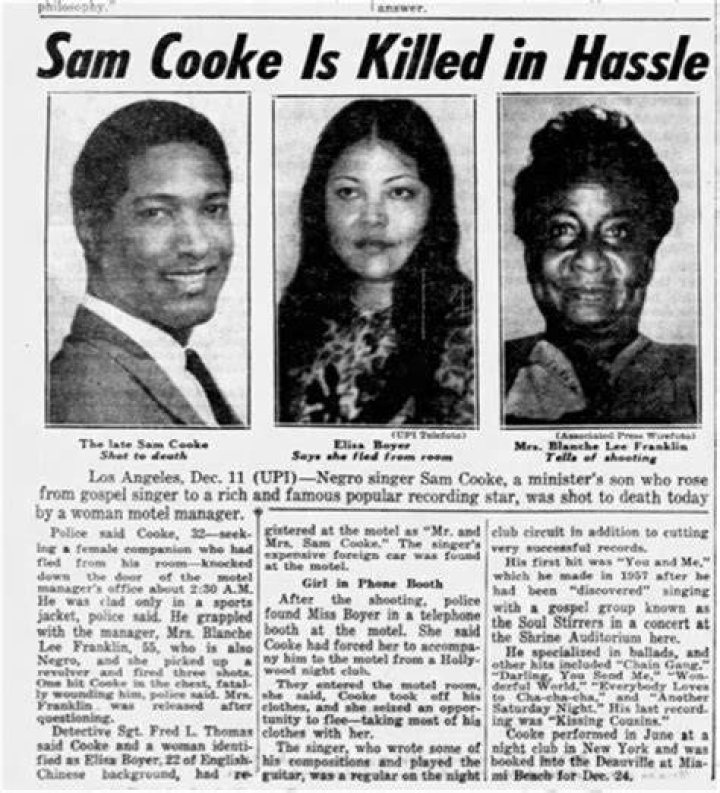 The Mysterious Demise Of Sam Cooke: Unveiling The Circumstances