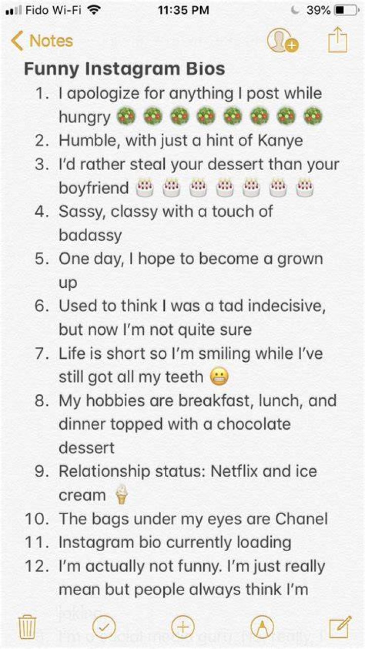 The Ultimate Collection Of Funny Instagram Bios
