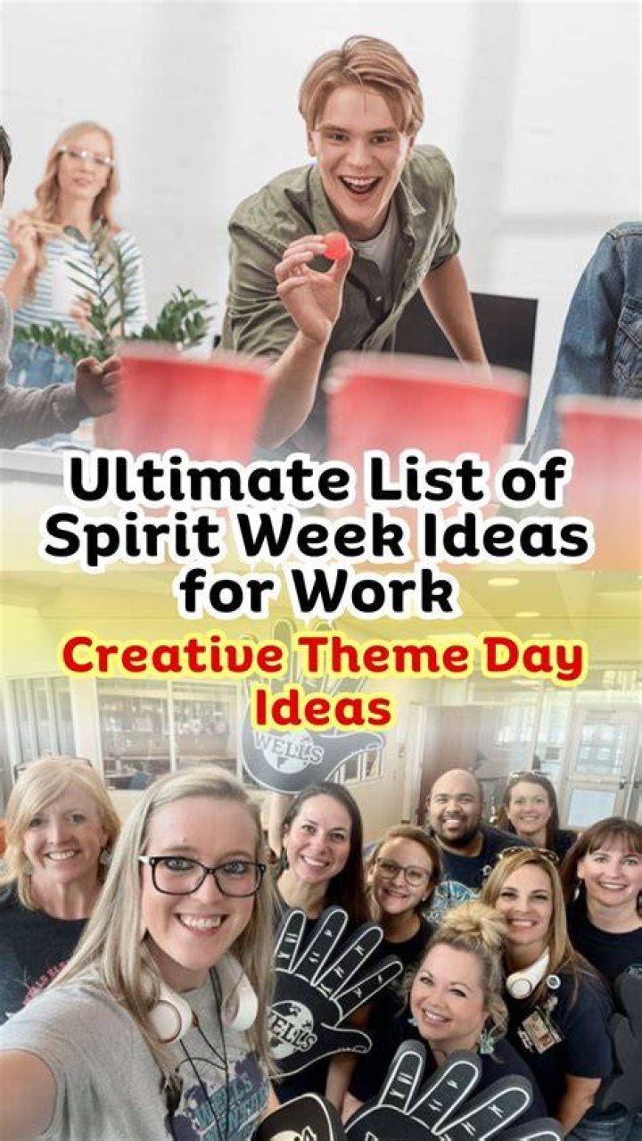 Ultimate List Of Spirit Week Ideas For Work Fun Party Pop