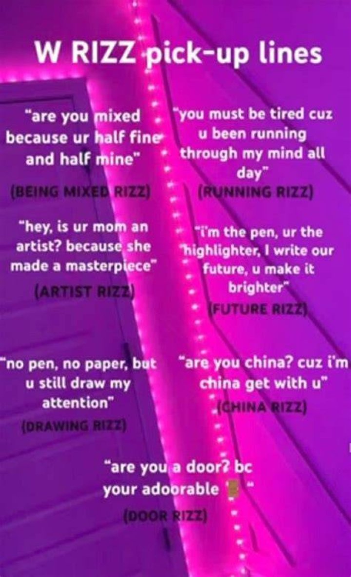 w rizz lines 40+ Pickup Lines to a Rizzard in 2024 (Tested and