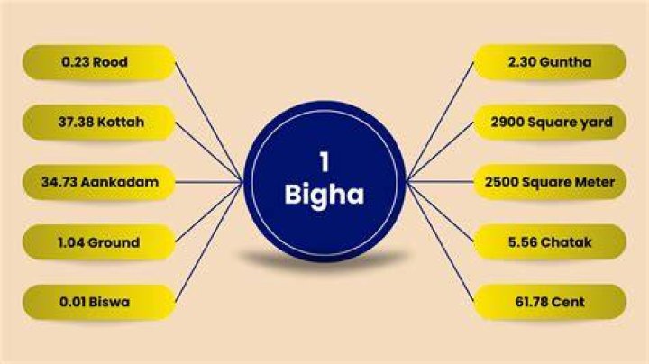 What is Bigha Acre and Hectare and their value in square feet Civil Sir